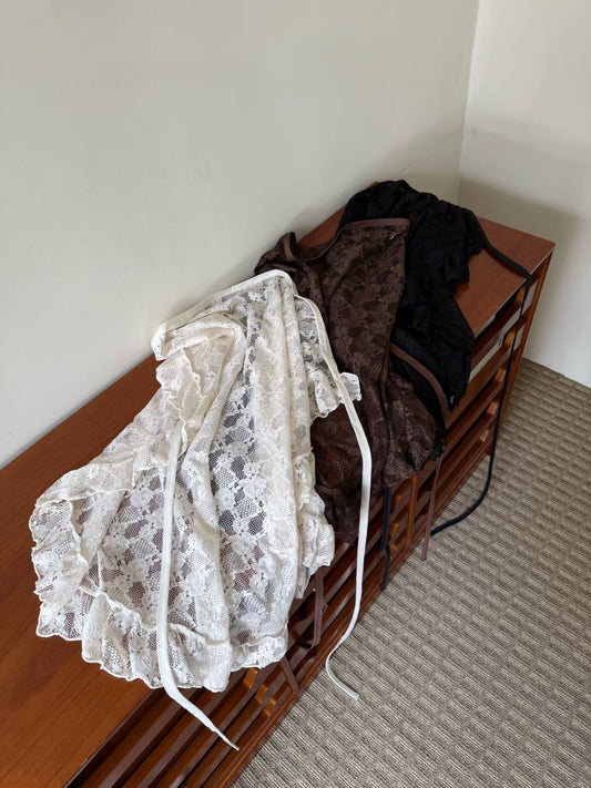 [ 店主大大大力推薦 ✶ 預訂款  ˚⟡˖ ࣪] side tied lace scarf