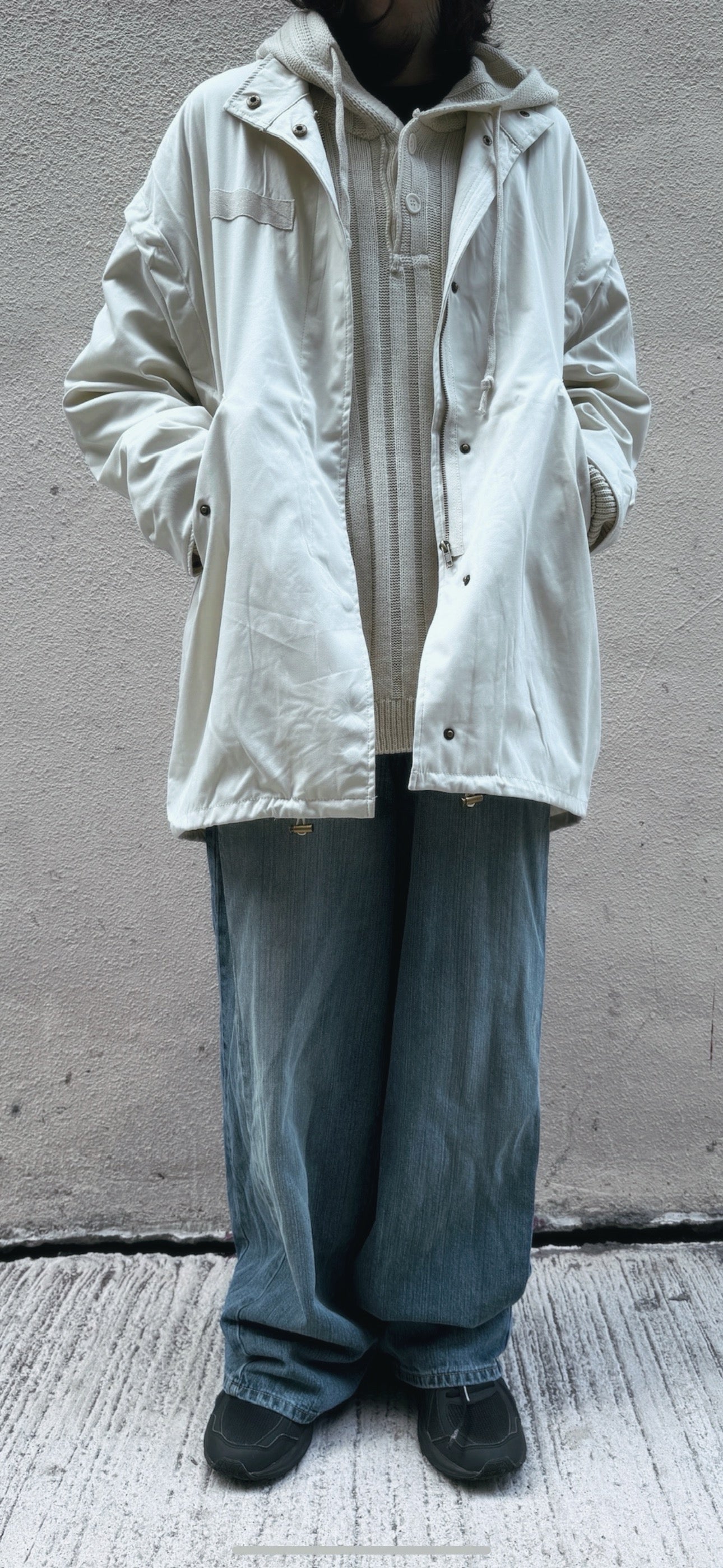 [Boyish items !] Baggy Dart Jeans - Denim