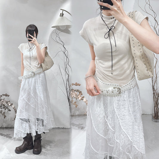[  預訂˚.🎀༘⋆ ] [ 店主大推！超好穿！] Cotton simon tee / beige