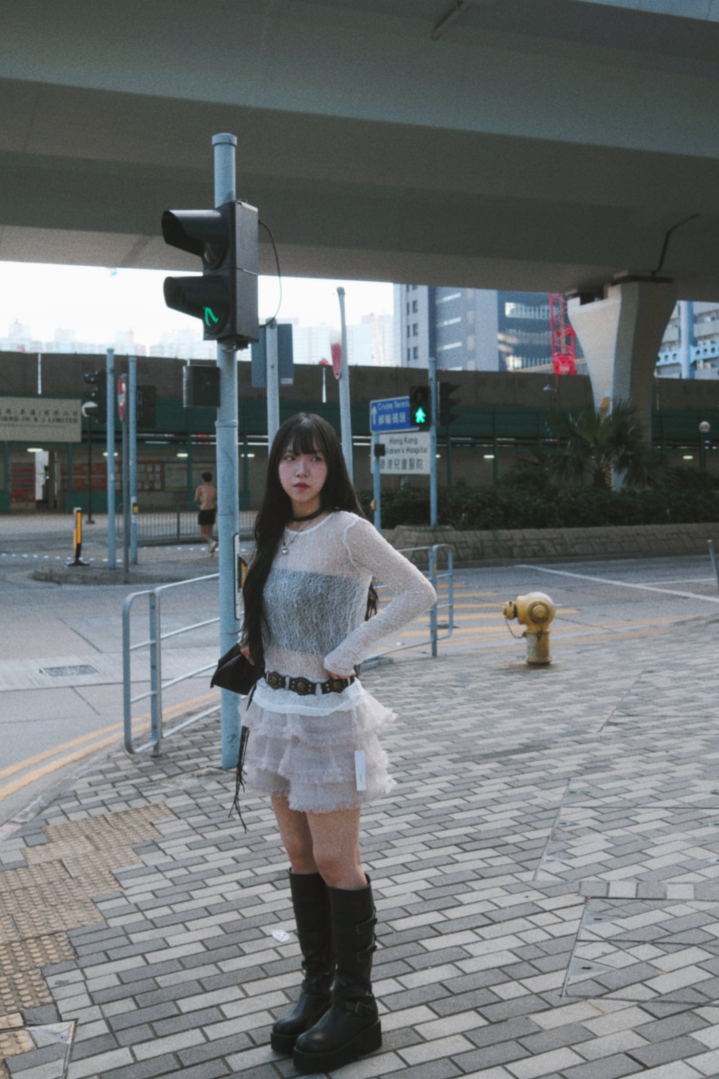 [ 預訂˚.🎀༘⋆ ] [ 店主最愛打底！] snowflake top / white
