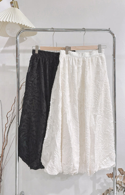 [ 現貨/預訂˚⊹♡ ] [小個子友好! ]  Jacquard Balloon Skirt / 2 colors