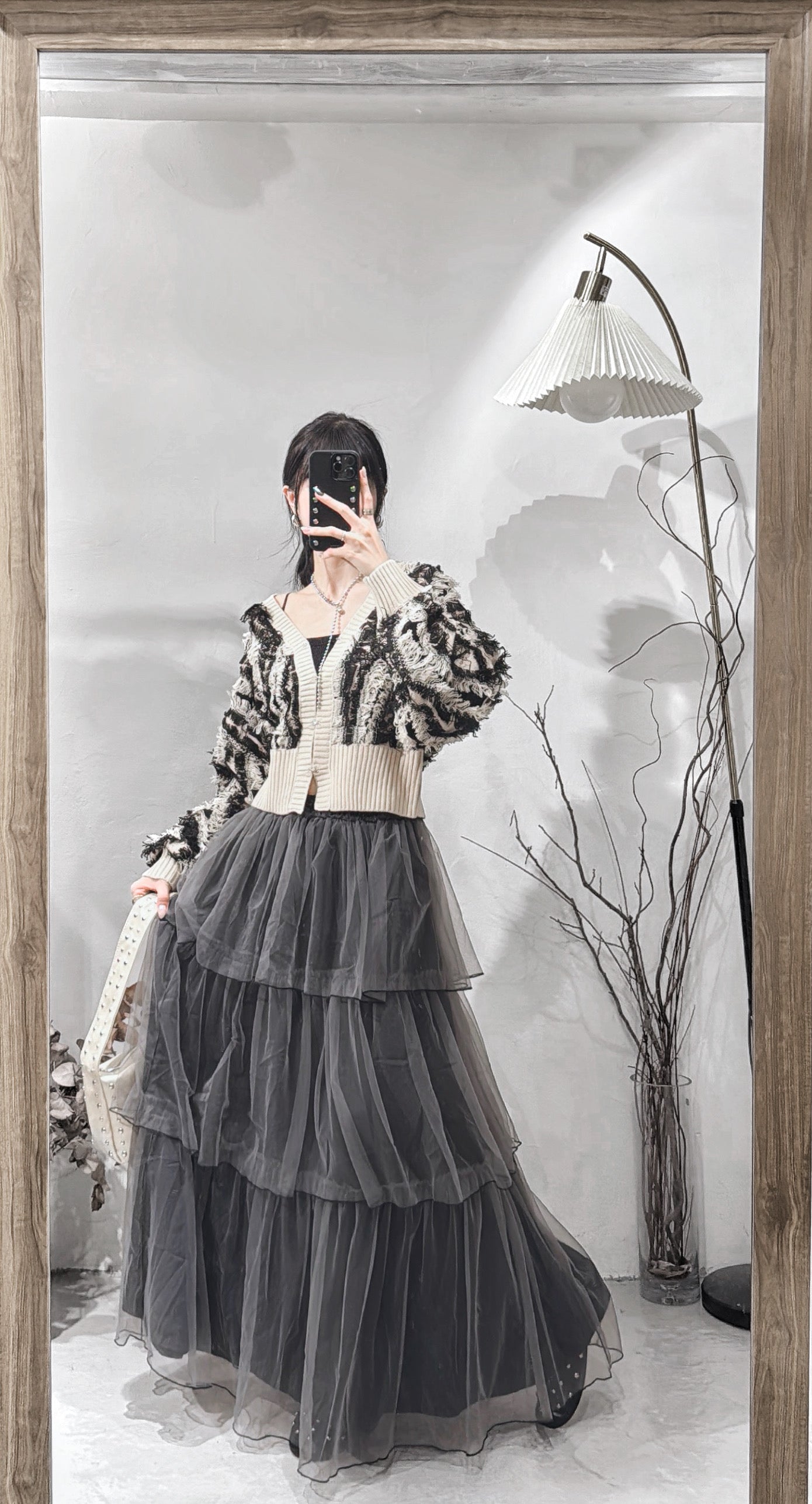 [ 現貨 ˚.🎀༘⋆] [ 限量！完售即止！] fringed outer / mix-color