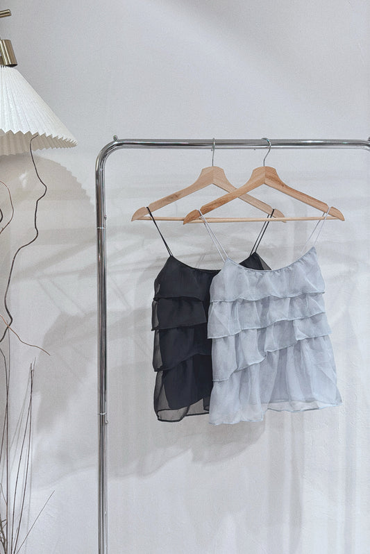 [ 預訂🪽⋆ ] layered sheer cami / 2 colors