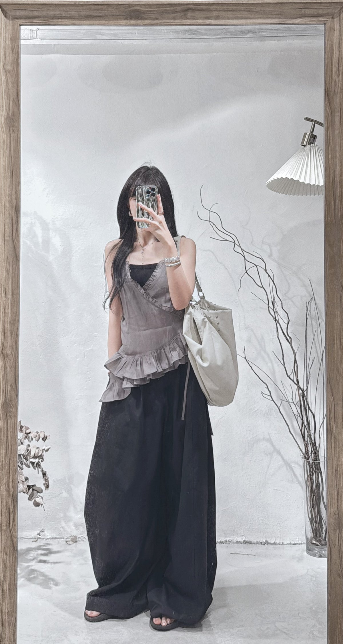 [ 現貨🪽⋆ ՙִՙ ] wrapped blouse / 2 colors