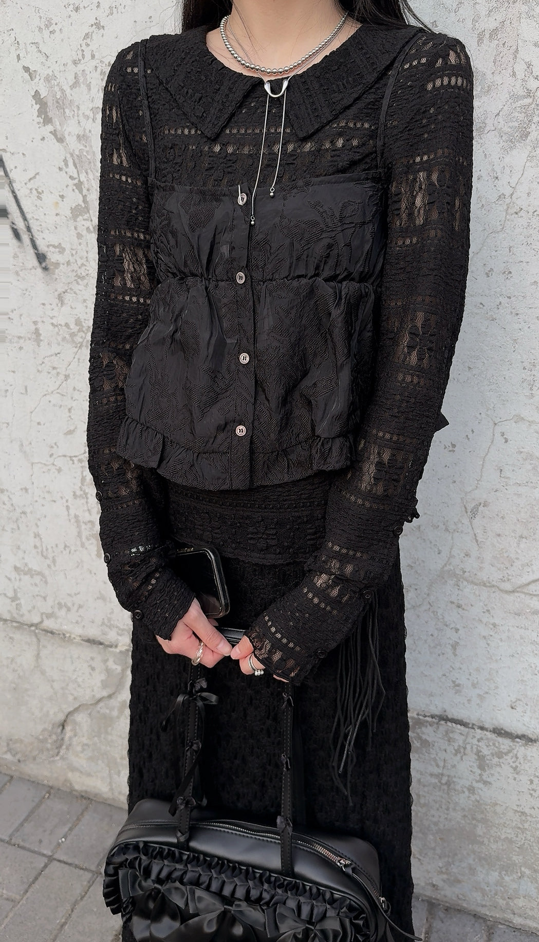 [ 現貨 / 預訂 ⋆𐙚 ̊ ] [ 今期必收打底！] nancy lace top / 2 colors