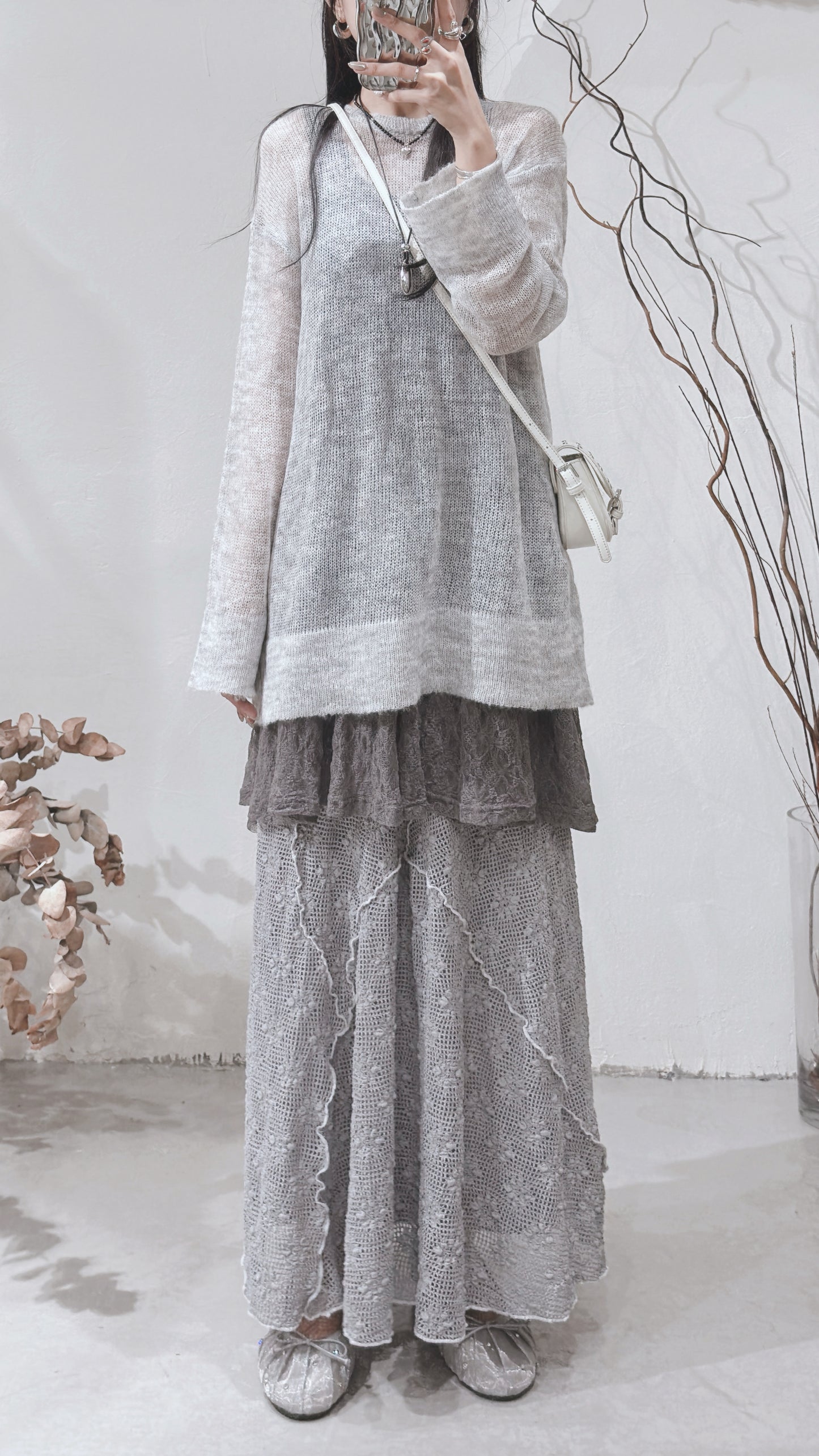 [ 三月限定！ꕤ . ݁₊] set 0305 • grey