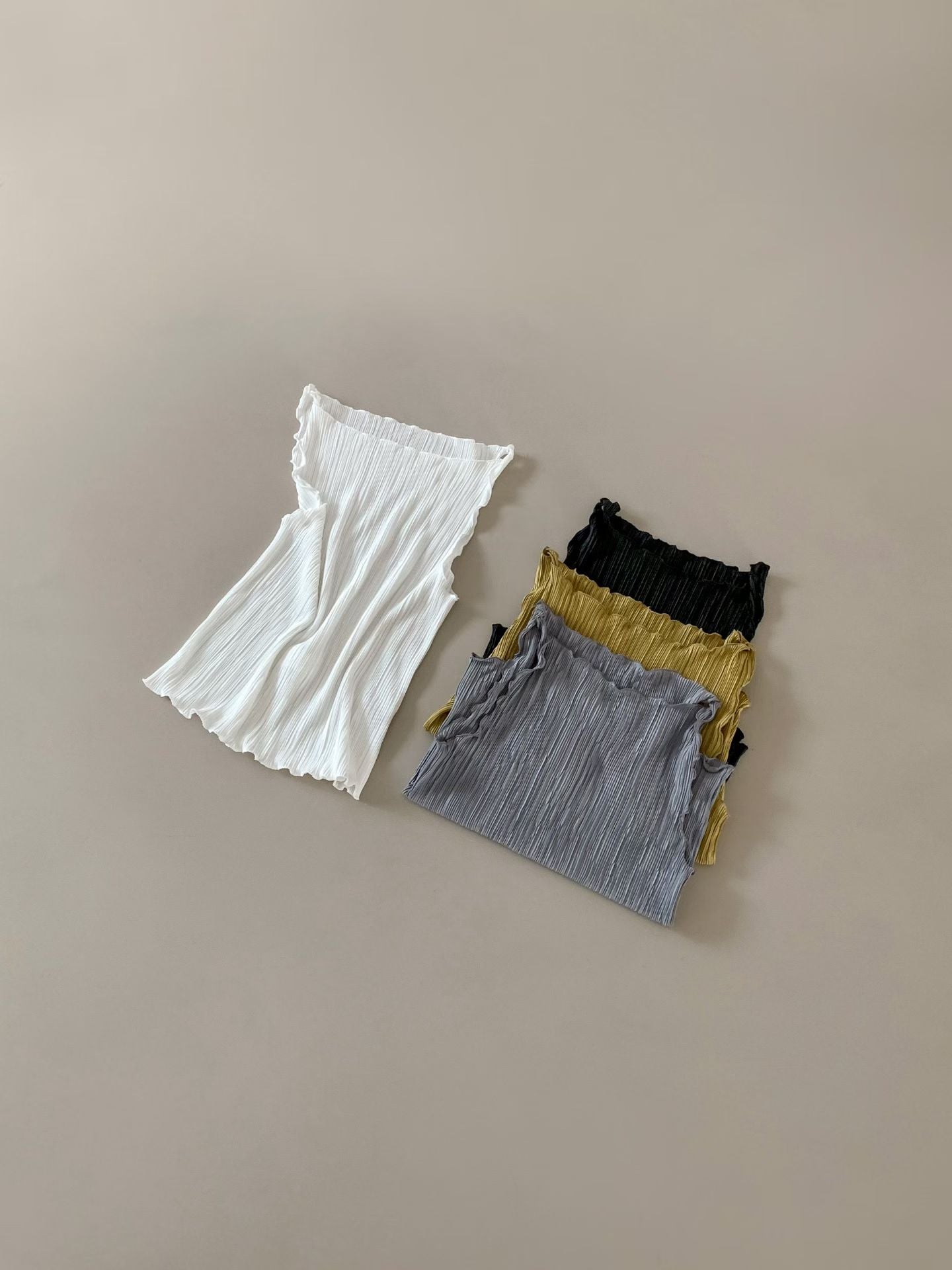 twisted pleated cami / 4 colors
