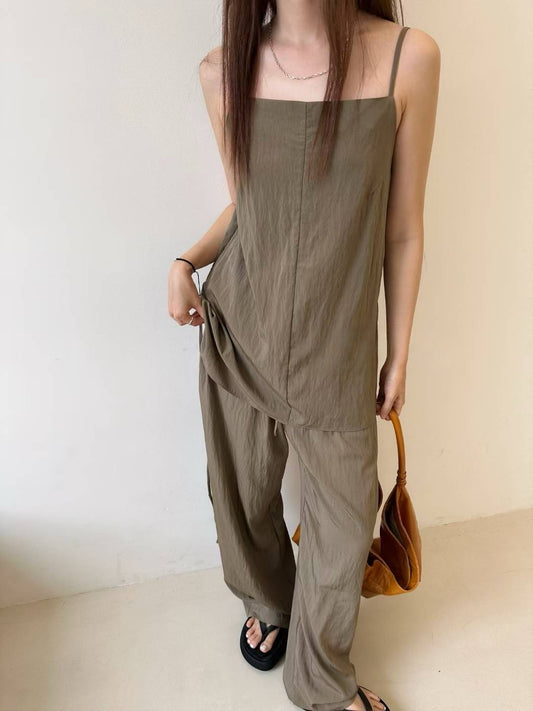 [ 一套兩件𐙚⋆°⋆♡] tia set / khaki