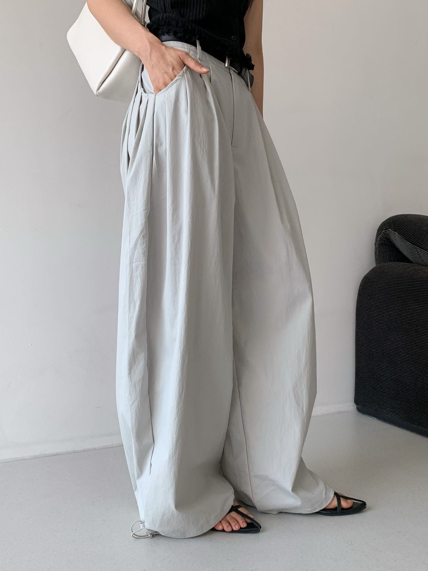 [ 預訂🪽⋆ ] [ 日常款！] Breeze Drawstring Wide Pants • 4 colors