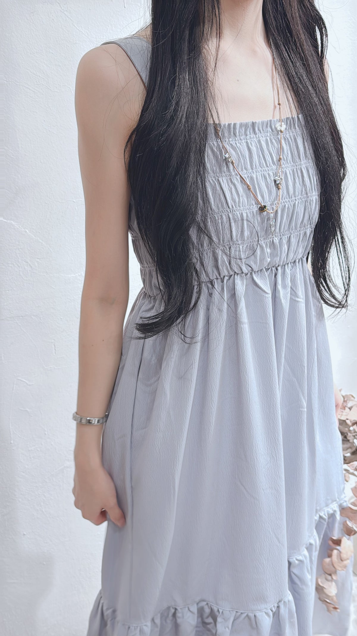 [ 預訂 🪽⋆ ] summer shirring ops / 2 colors