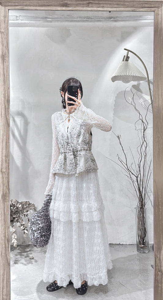 [.• 十月限定！] set 1029 / white