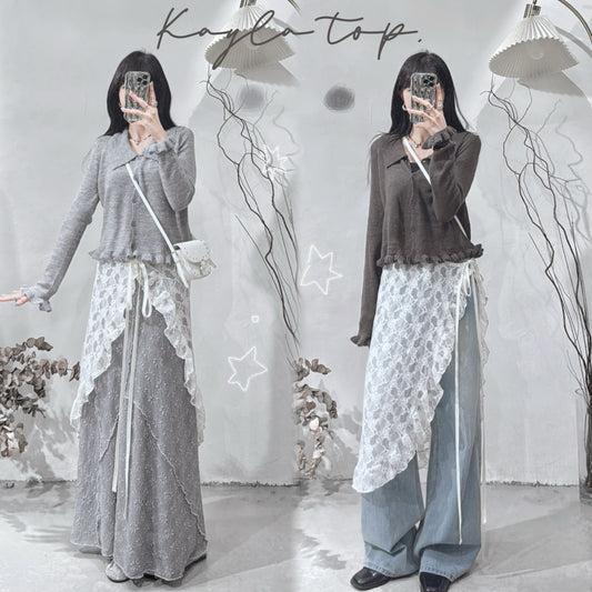 [ 現貨/預訂 ˚⟡˖ ࣪] [店主自留! ݁ ˖Ი𐑼⋆] kayla top / 2 colors