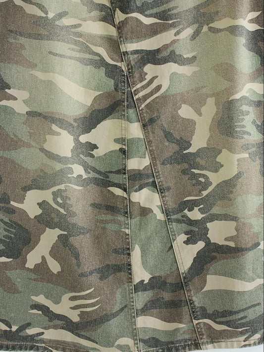 [ 預訂 ] Camo denim skirt