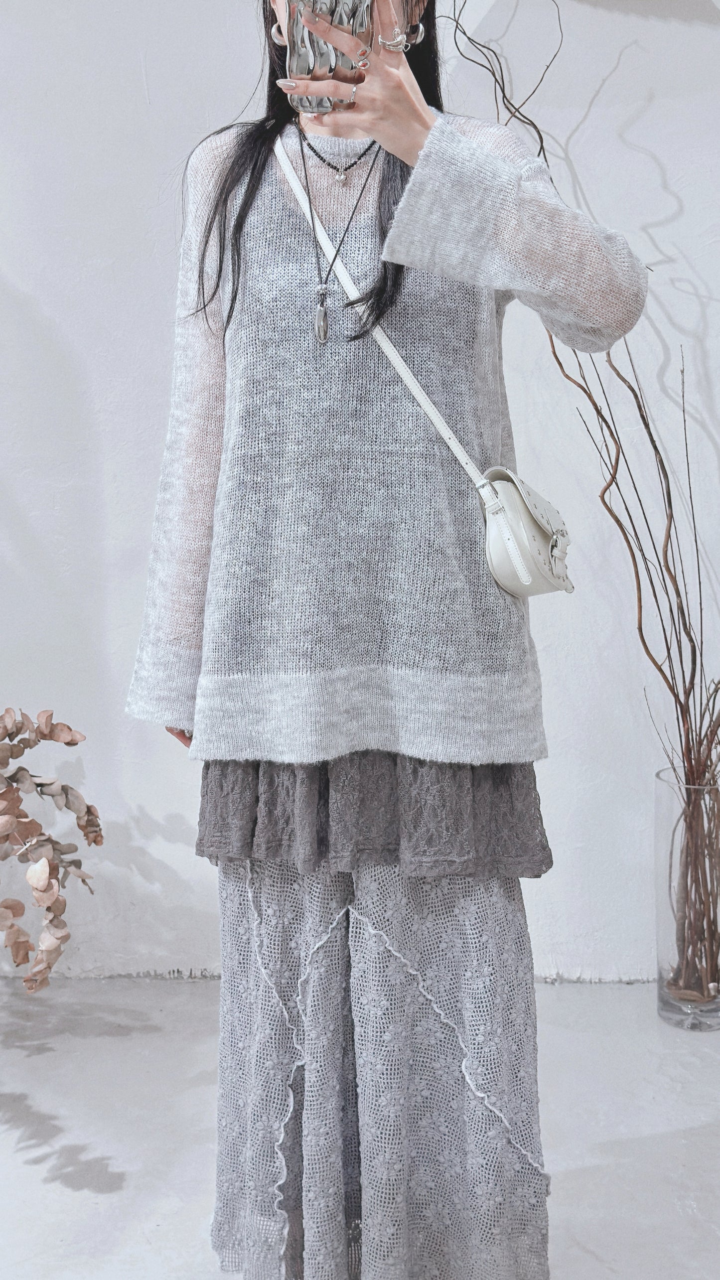 [ 三月限定！ꕤ . ݁₊] set 0305 • grey