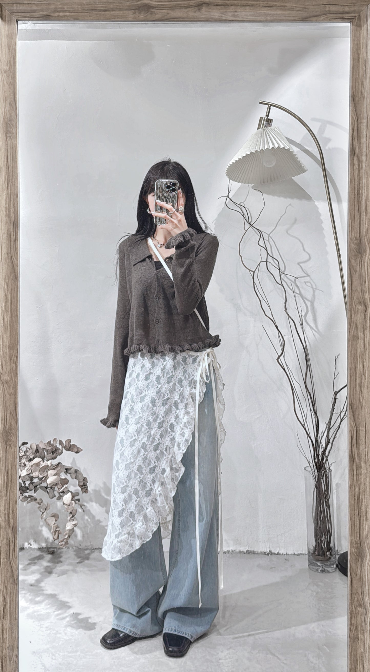 [ 店主自留! ] Washed little flare jeans / denim