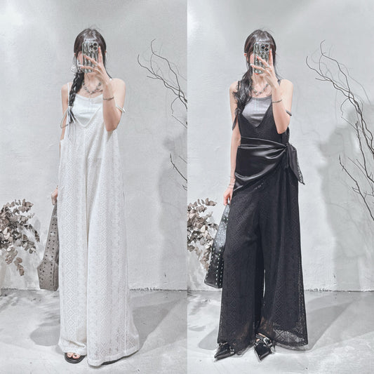 [ 現貨 / 預訂🪽⋆ ՙִՙ ] lace jumpsuit • 2 colors