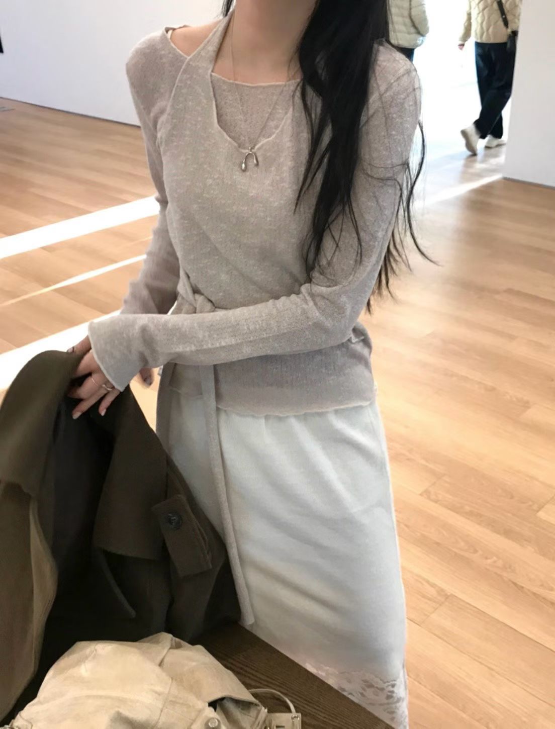 [ 預訂 ⋆𐙚 ̊ ] [ 店主自留款！] halter neck layered top / 3 colors