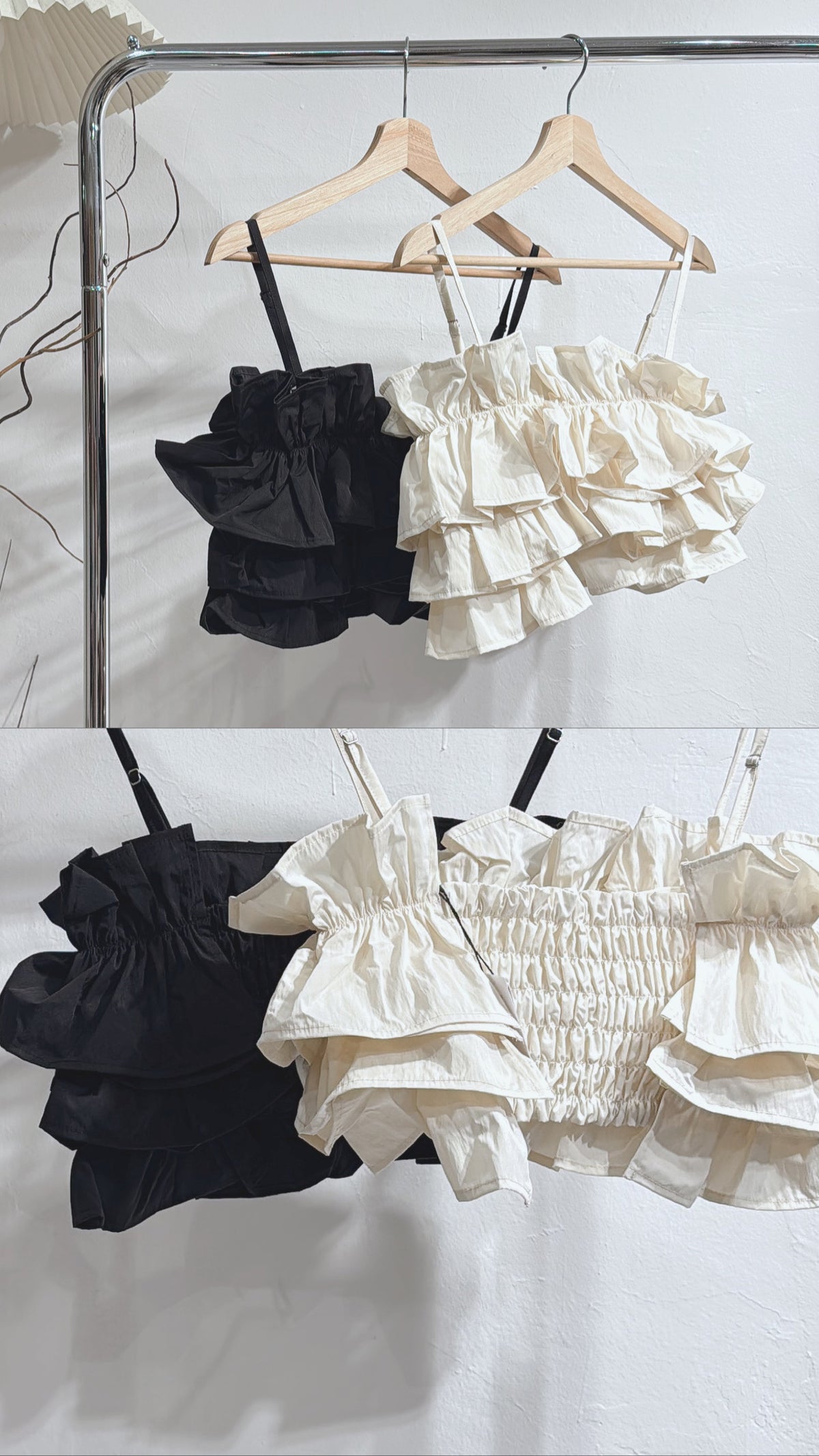 [ 現貨 / 預訂🪽⋆ ] Ruffle Bustier Cami / 2 colors