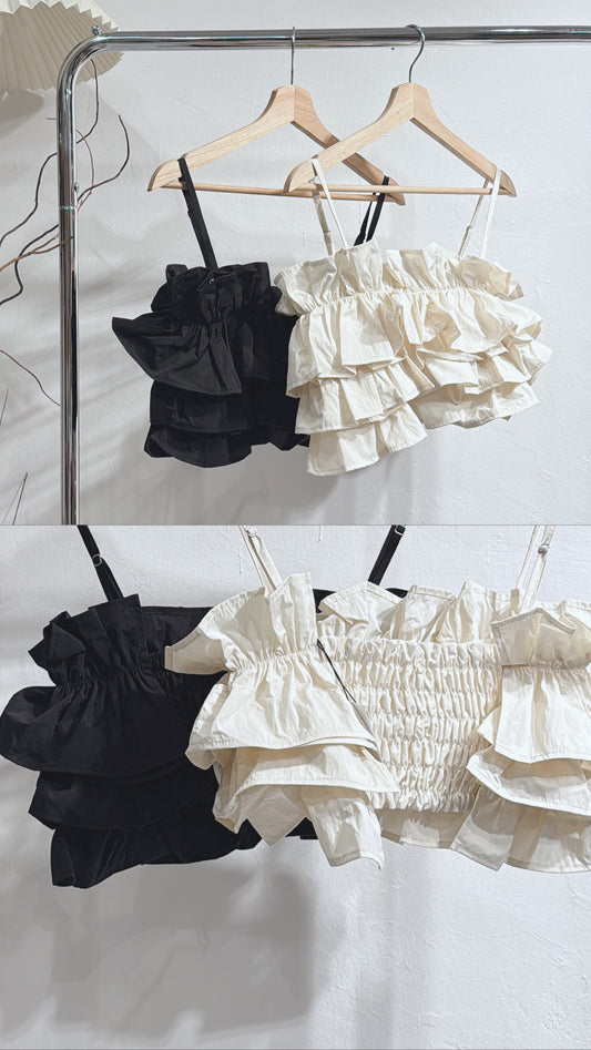 [ 現貨 / 預訂🪽⋆ ] Ruffle Bustier Cami / 2 colors