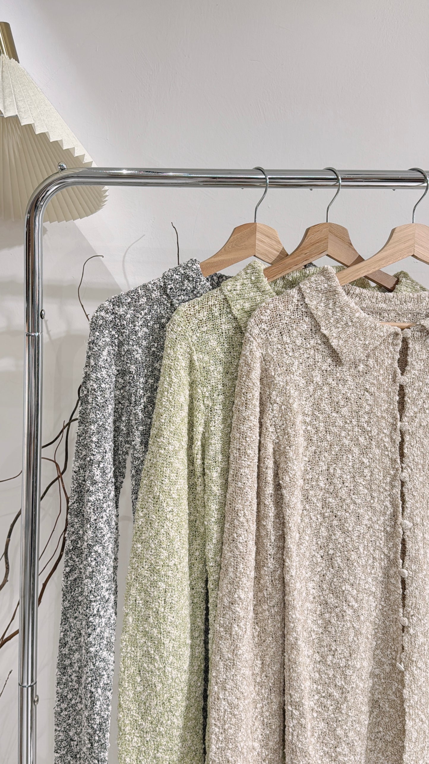 [ 現貨/預訂 ˚⟡˖ ࣪] [spring essentials! ݁ ˖Ი𐑼⋆] crocheted collared knit / 3 colors