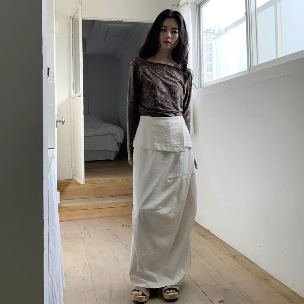 [ 預訂 🪽⋆ ՙִՙ ] dart skirt • 2 colors