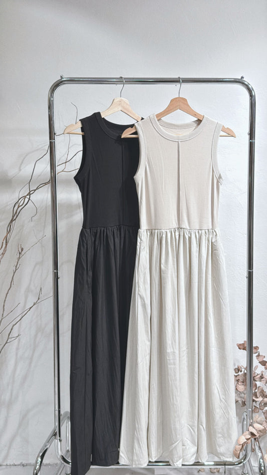 [ 現貨 / 預訂 🪽⋆ ] Breeze Sleeveless Long Dress / 2 colors