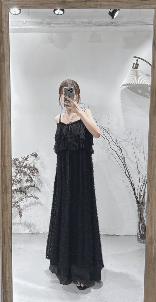 [ new color! ] feather ops (ver.2) / black