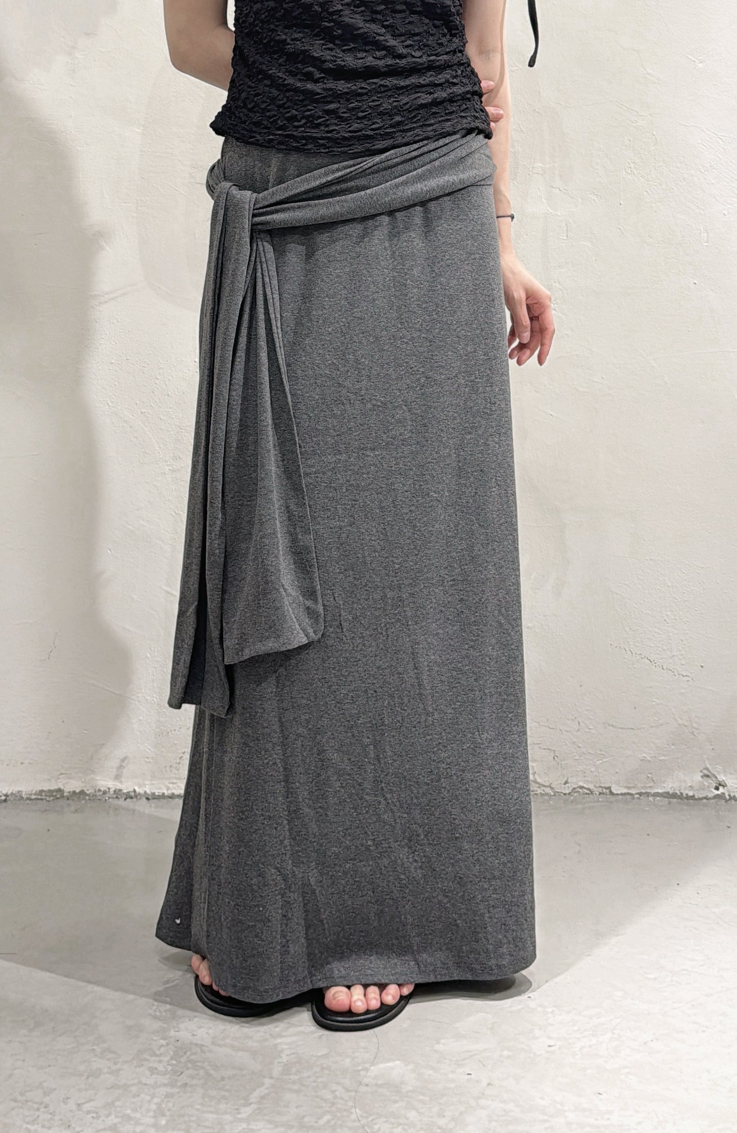 [ 現貨/預訂 𐙚˙⋆.] front tied cotton skirt / 3 colors