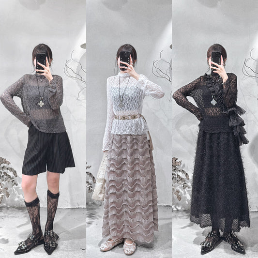 [ 現貨/預訂˚⊹♡ ] lace see through inner / 3 colors