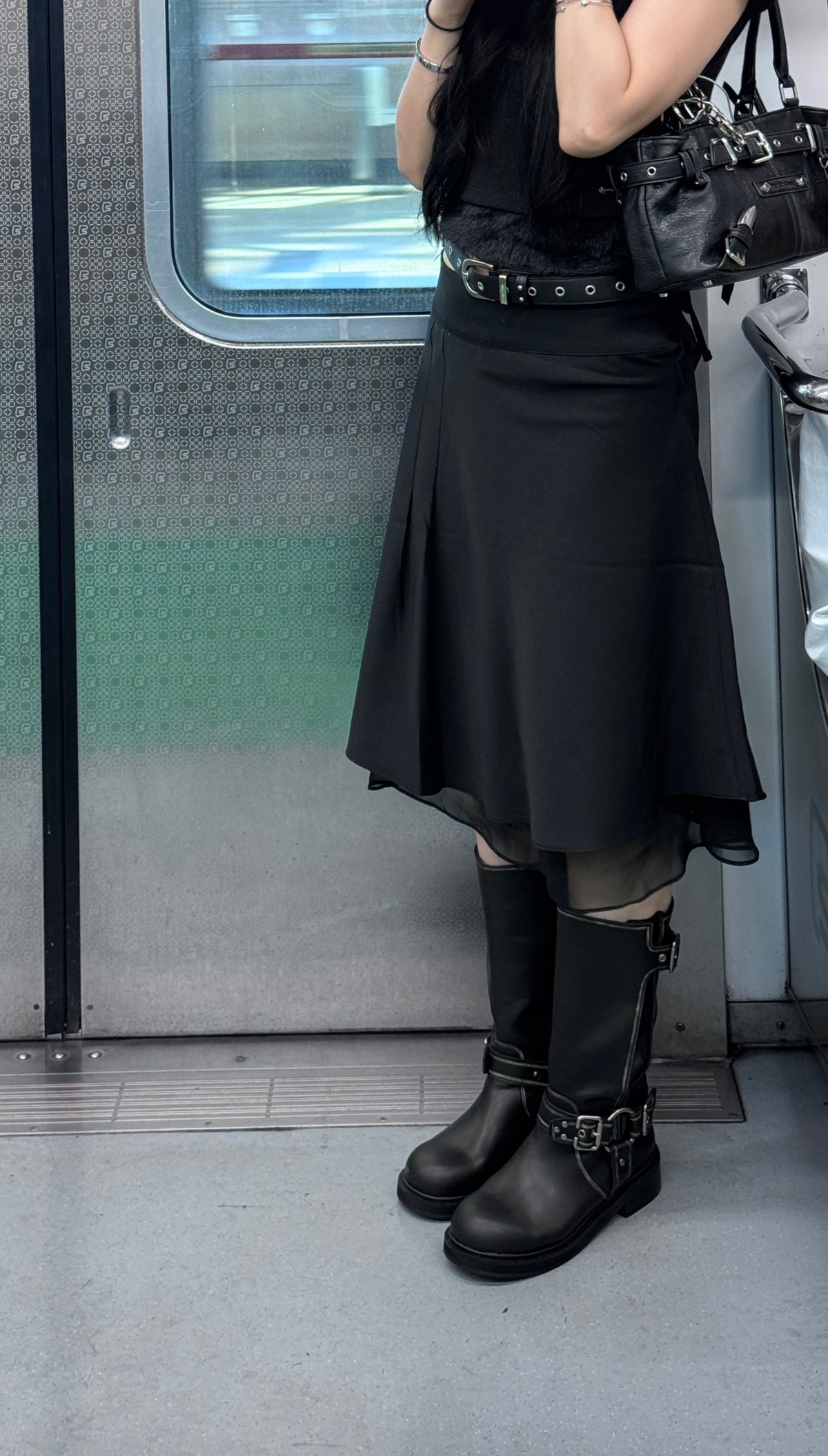 [ dudeinKR 限時連線價！🇰🇷⋆. ] layered side tied skirt / 2 colors