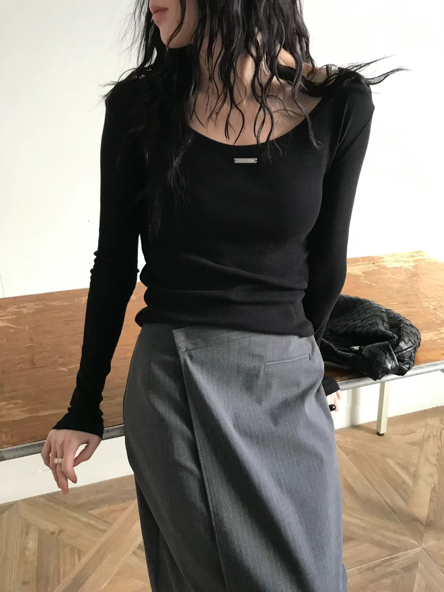 [ 預訂 ⋆𐙚 ̊ ] round neck inner / 4 colors