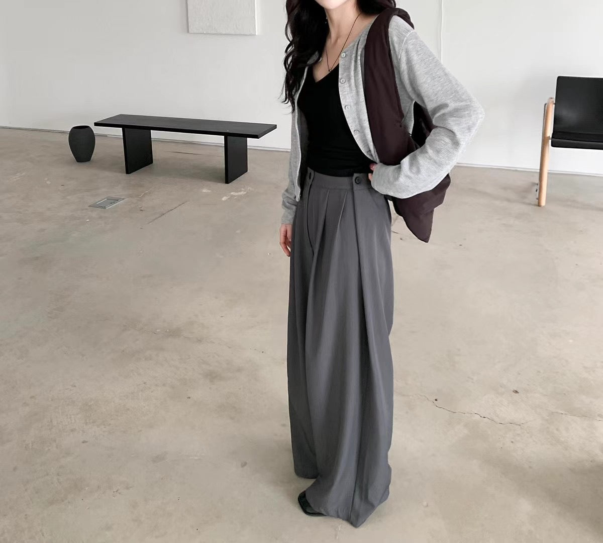 [ 預訂 ࣪𖤐.ᐟ ] [ 小個子友好！] pin-tuck slacks / 3 colors