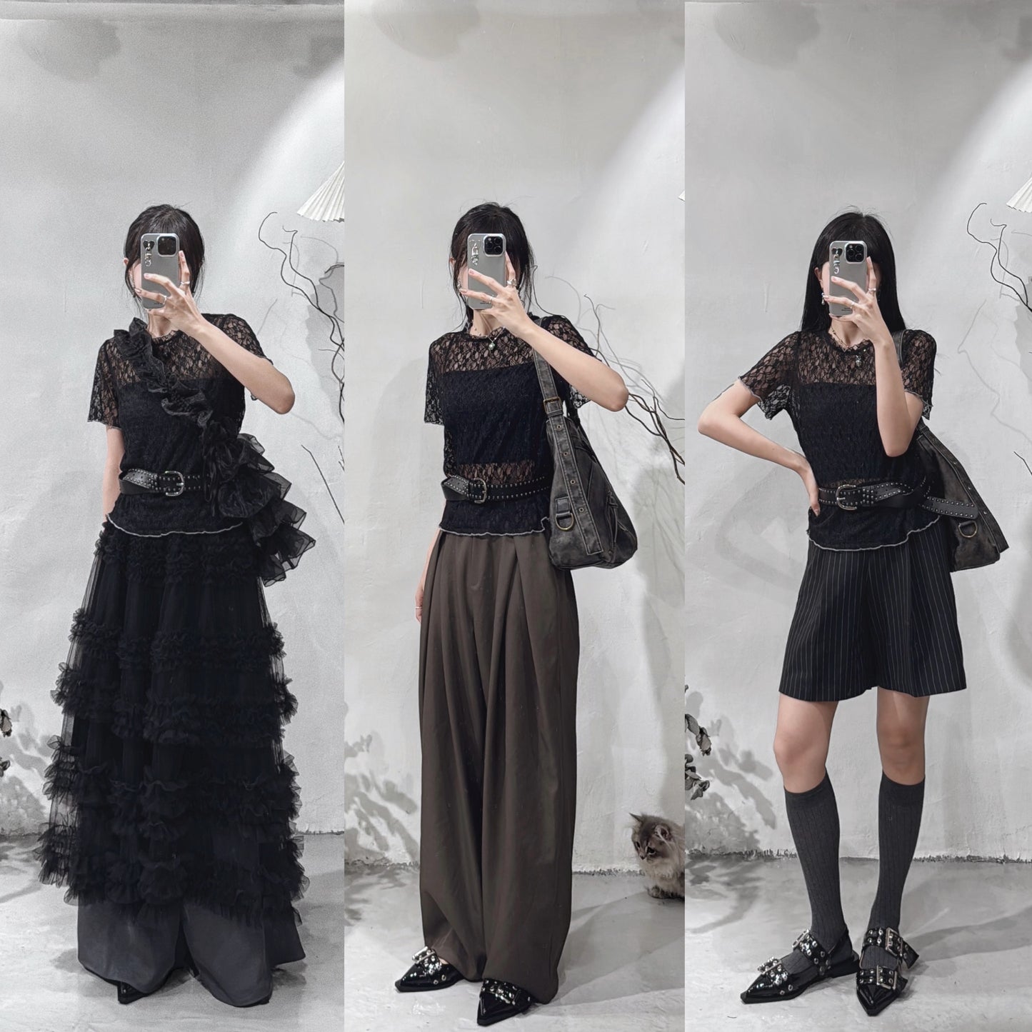 [ 預訂 ] Lace see through top/ 2 colors