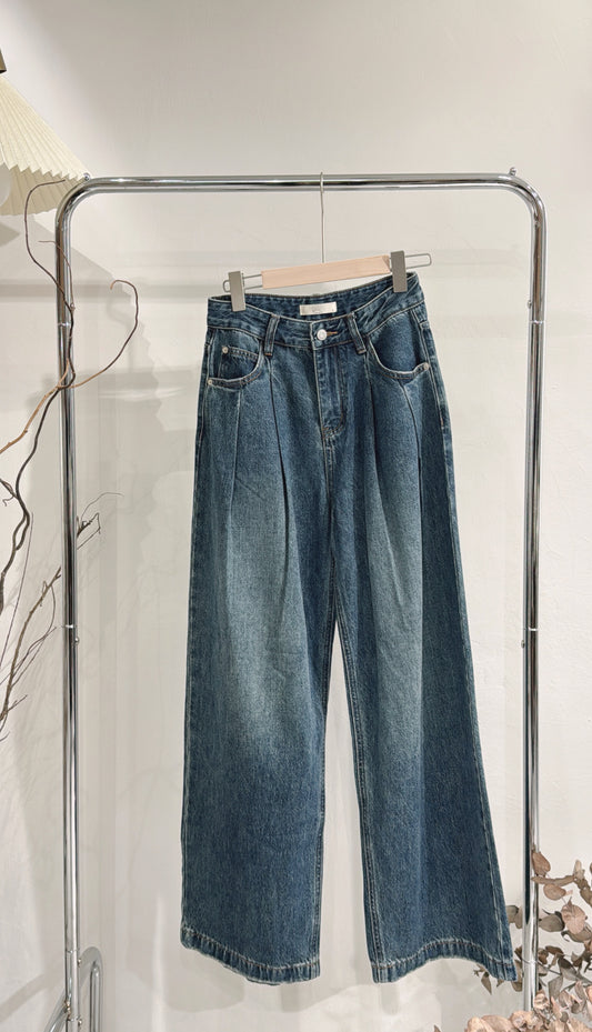 [ 預訂.˚‧💭][ 完美的牛仔褲！] Ann denim jeans / dark denim