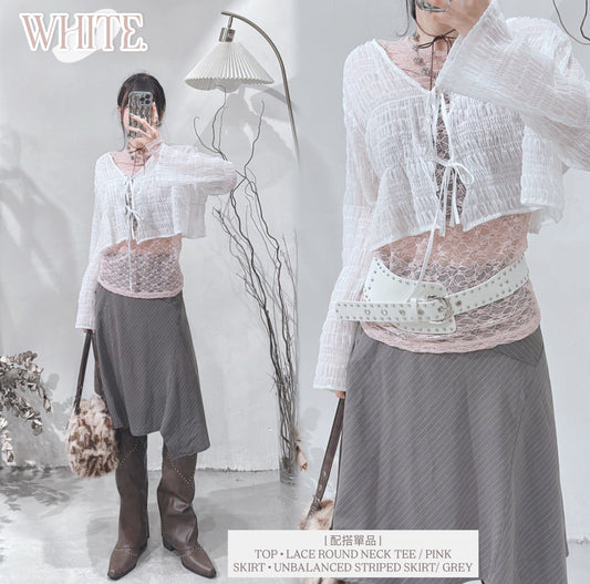 [ 現貨/預訂𐙚⋆˚ ] [ 本期最愛！] emmy see through outer / 3 colors