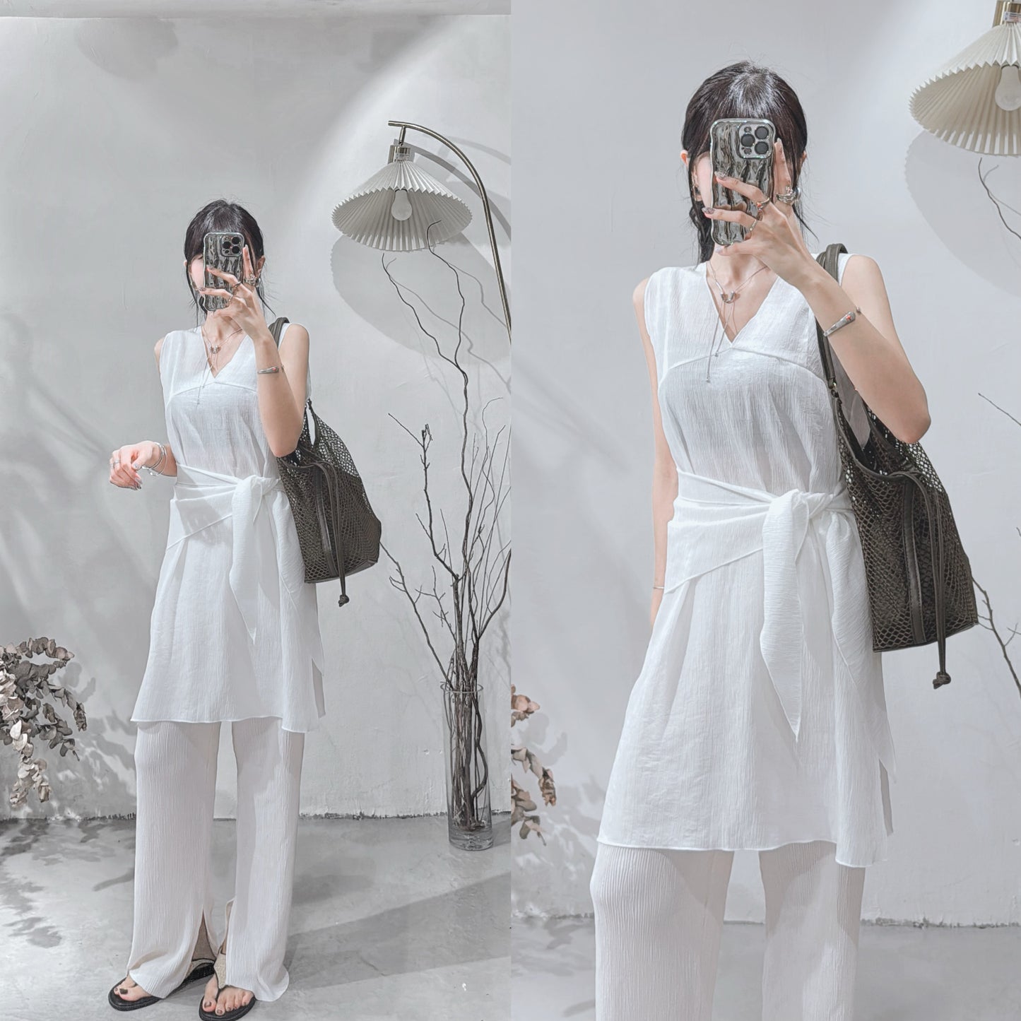 [ 預訂 ༠°◞✭ ゛] [ my picks! ] [ 附腰巾！] textured set • 3 colors