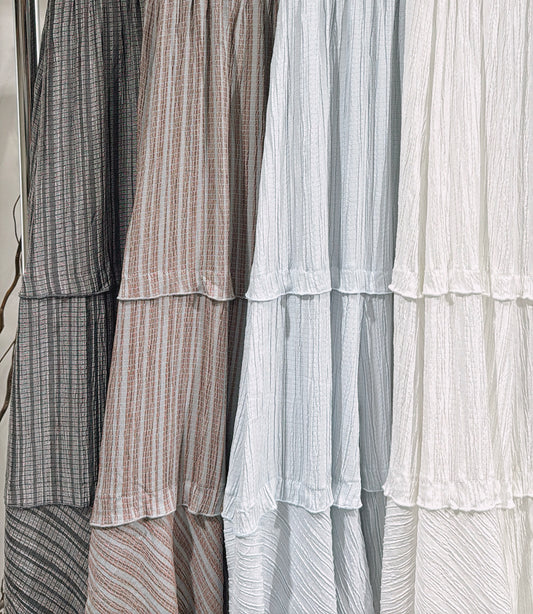 [ 首三日預訂價 $218🪽⋆ ] [ 必買蛋糕裙！] striped cake skirt • 4 colors