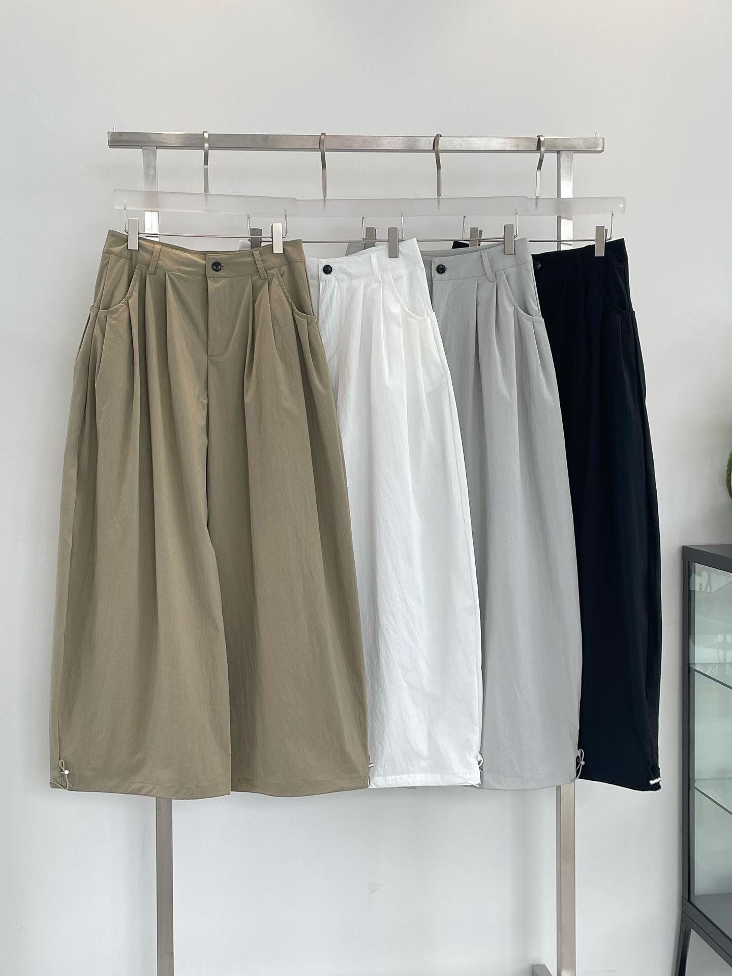 [ 預訂🪽⋆ ] [ 日常款！] Breeze Drawstring Wide Pants • 4 colors