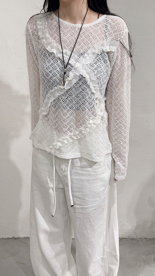 [ 現貨 / 預訂 ₊˚⊹♡ ] wanda top / 2 colors