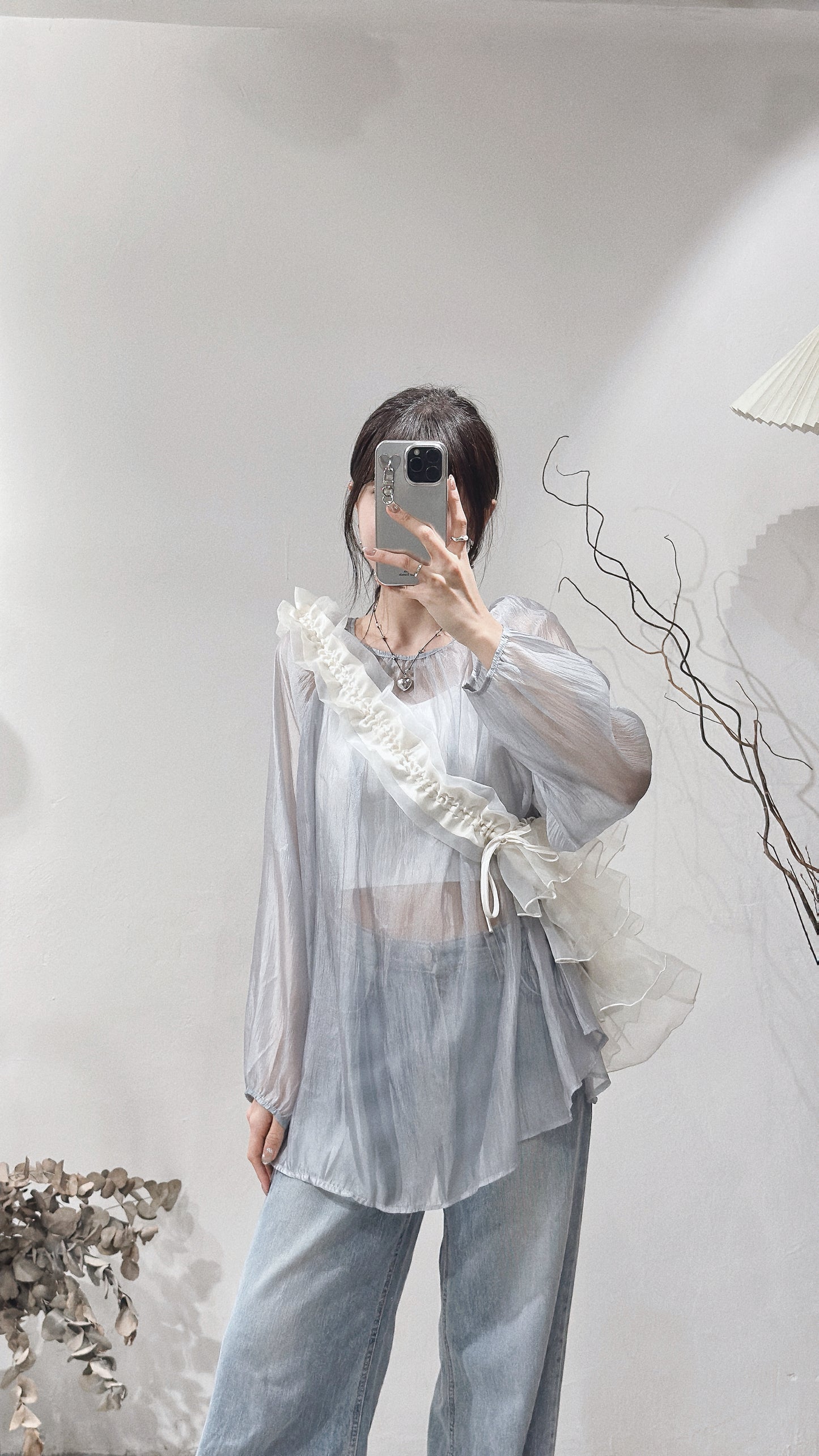 [ 48HRS首批價！] Bouquet Blouse / blue