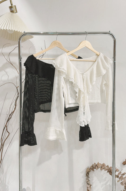 [ .✦ ݁˖ 現貨 / 預訂 ] Collared cropped outer / 2 colors