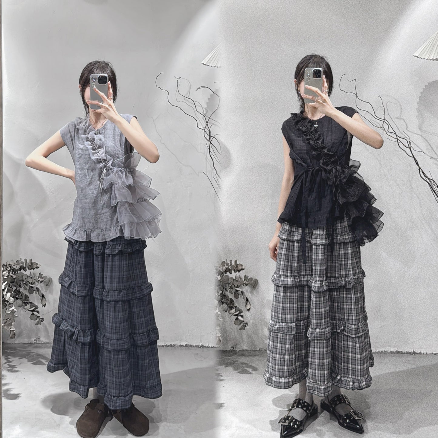 [ 預訂 ] Checkered skirt / 2 colors