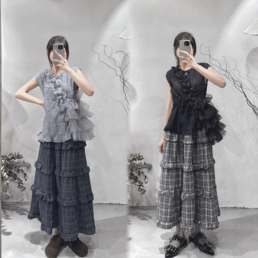 [ 預訂 ] Checkered skirt / 2 colors