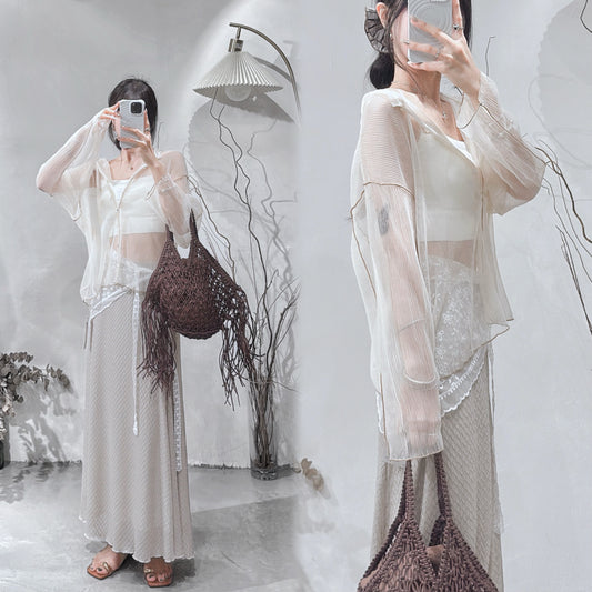 [ 現貨 𐙚˙⋆.] mellow 2-ways cardigan / ivory