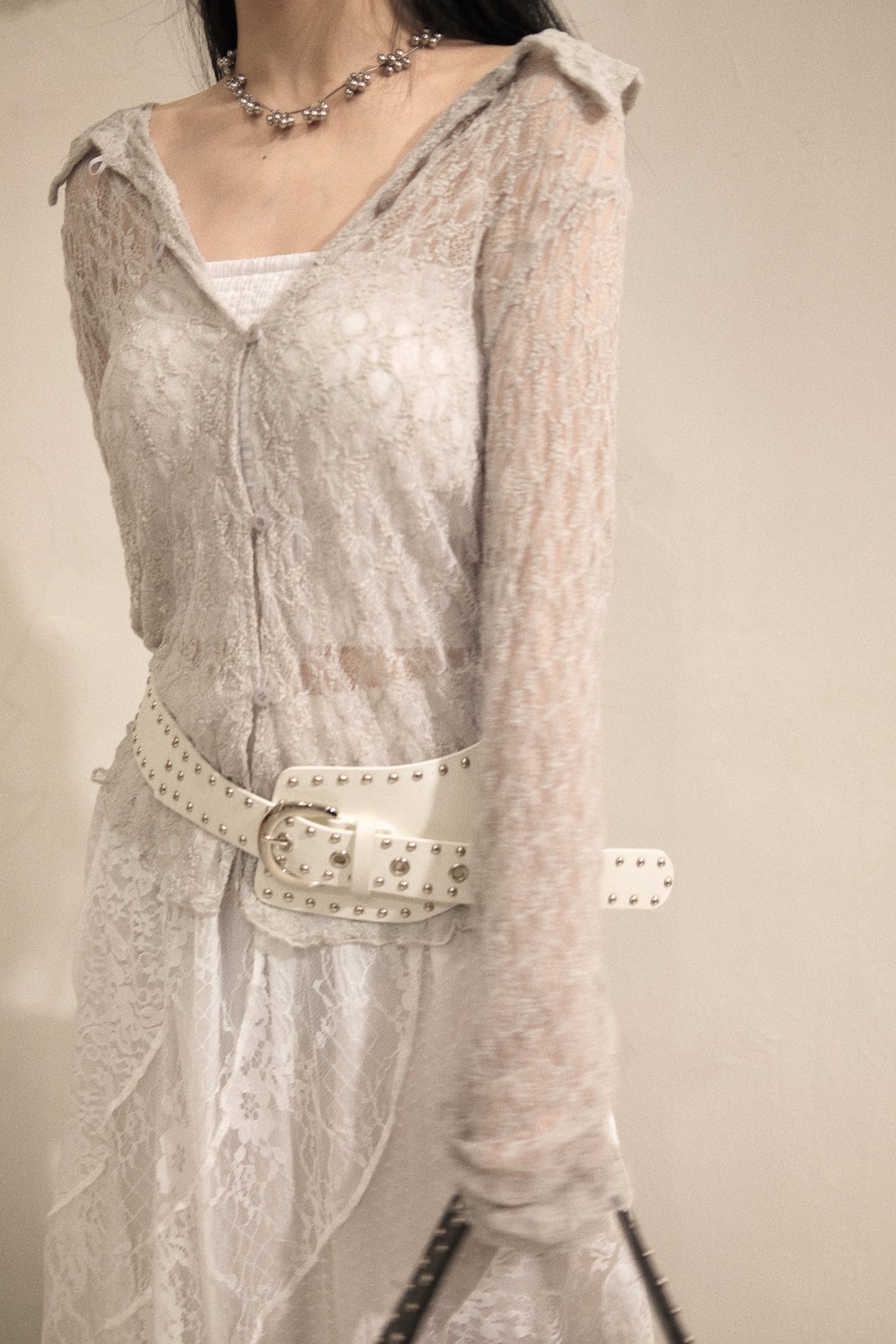 ［   ✮𓂂⋆預訂 ] [ 單穿內搭都超好看！] Lace polo top / 4 colors