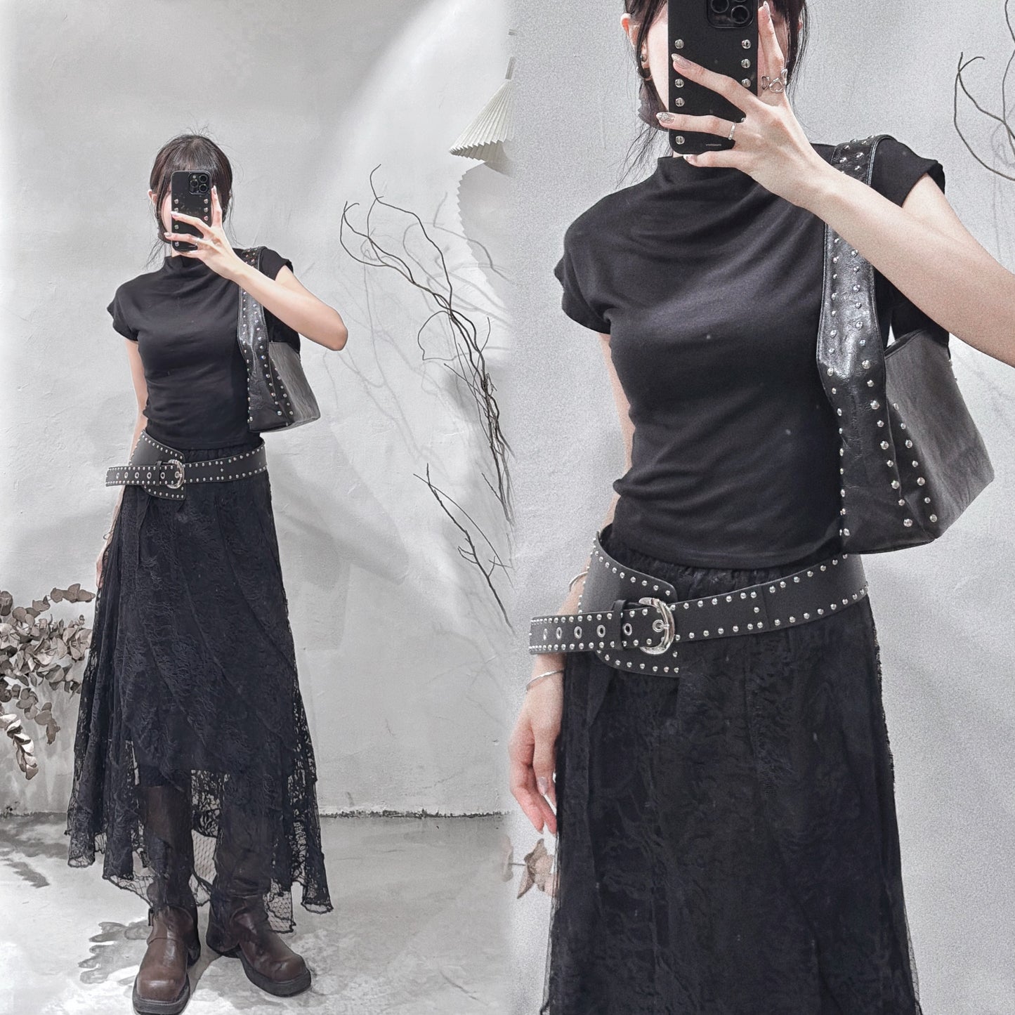 [  預訂˚.🎀༘⋆ ] [ 店主大推！超好穿！] Cotton simon tee / black