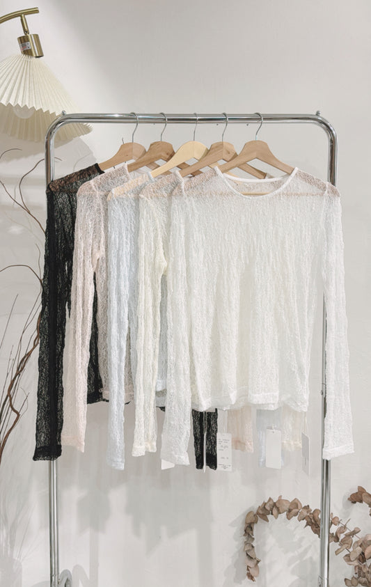 [ .✦ ݁˖ 現貨 / 預訂 ] [ 必入打底！]  snowflake top / 5 colors