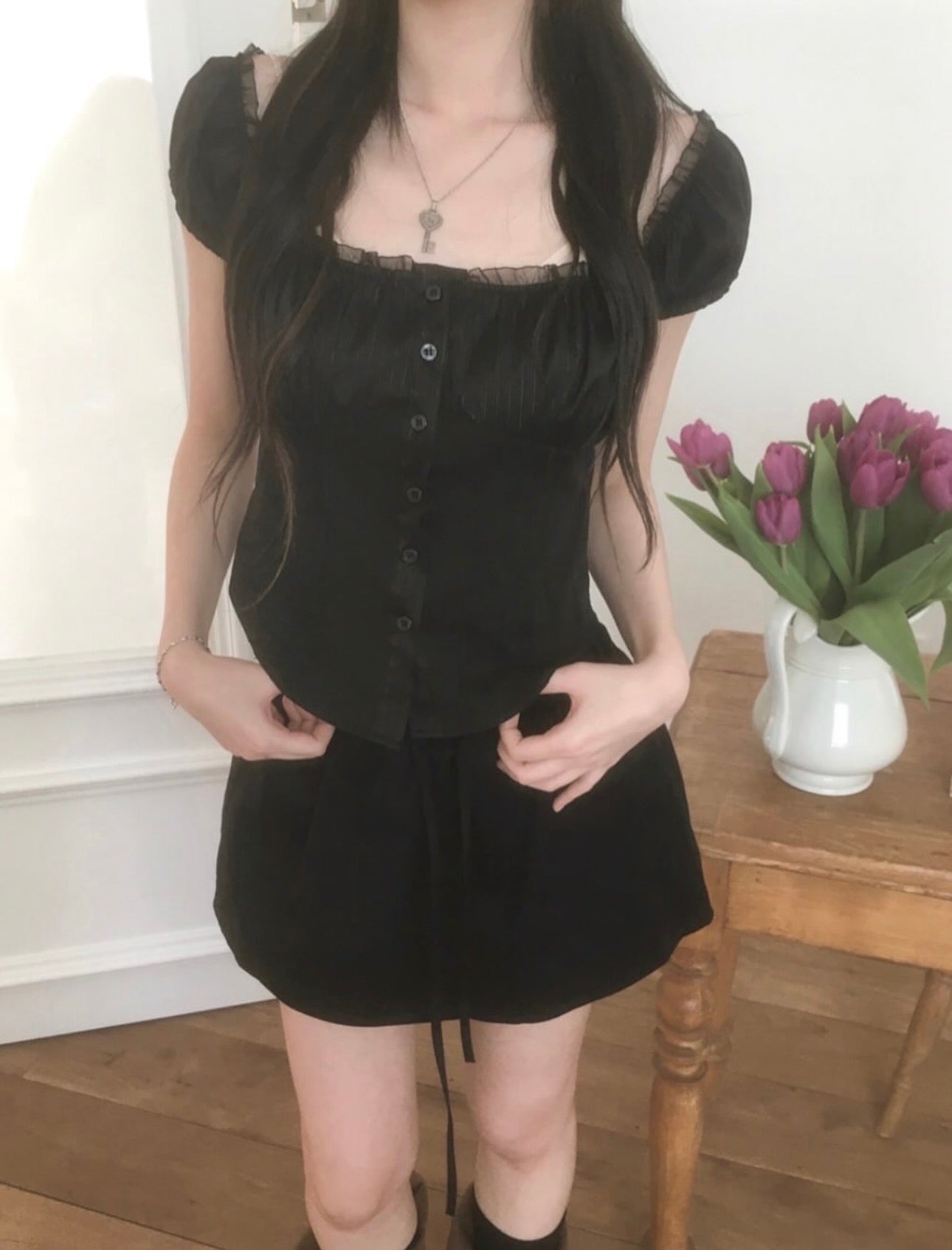 [ 預訂🪽⋆ ] [ onni 人手一件！]  puff tee / 2 colors