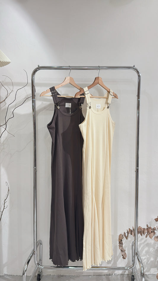 [ 預訂  ₊˚⊹♡ ] [ my picks! ] Mermaid-Line Ribbed Ops / 2 colors