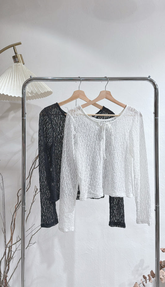 [ 現貨 / 預訂🪽⋆ ] 2-ways lace top / 2 colors